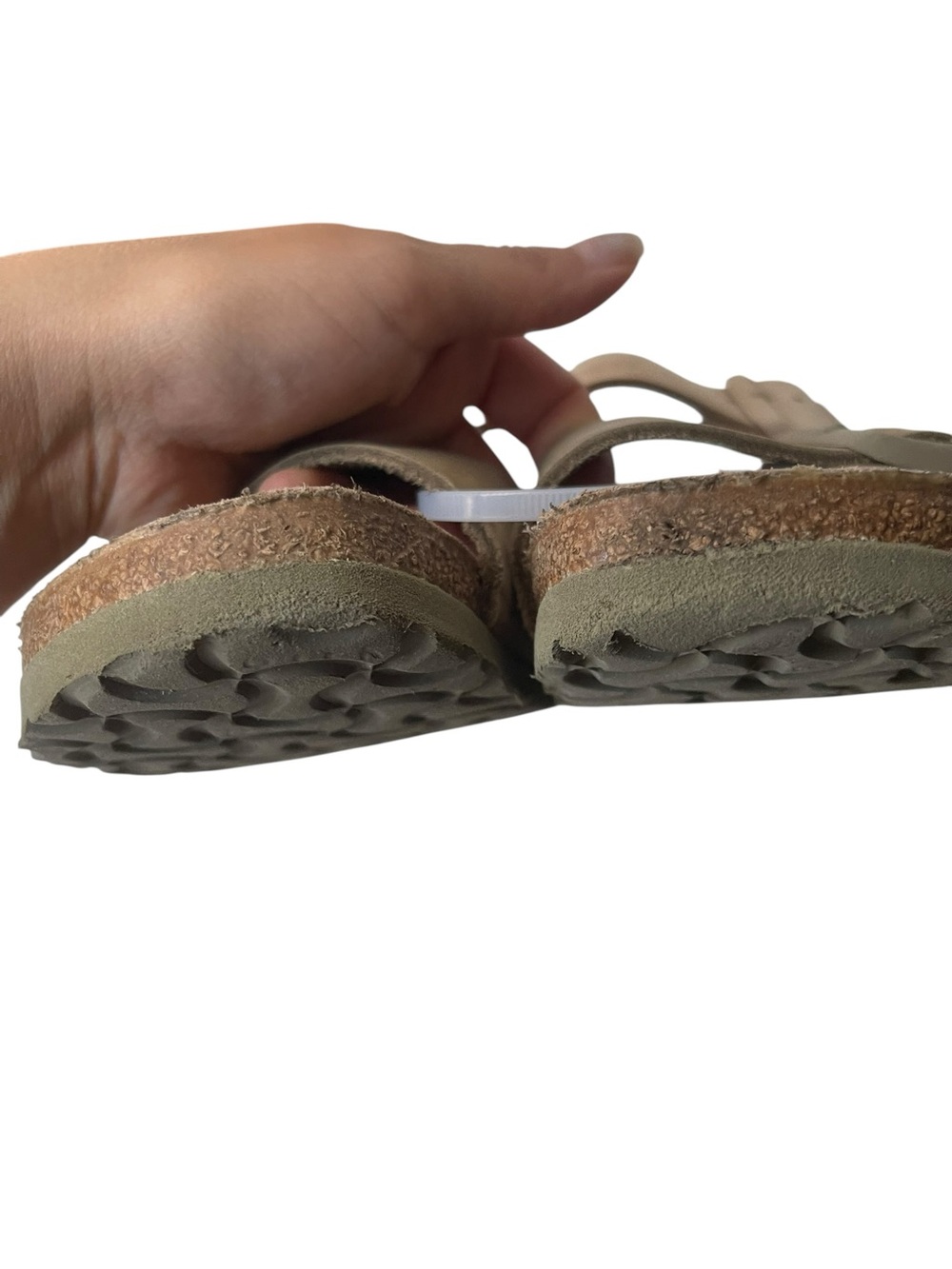 Birkenstock Arizona Two-Strap Sandals Split Sandcastle/Faded Khaki 37, 240cm - Picture 12 of 16
